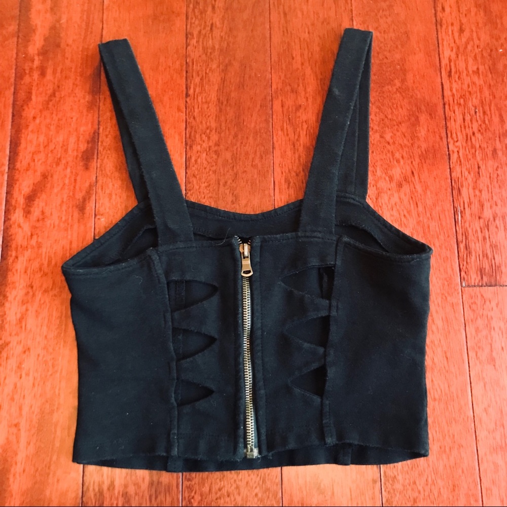 Brandy Melville Cutout Back Bralette Crop Top